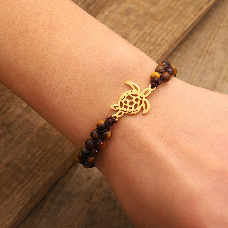 Natural Stone Turtle Bracelet - image 2