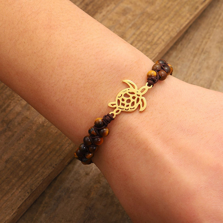 Natural Stone Turtle Bracelet - image 2
