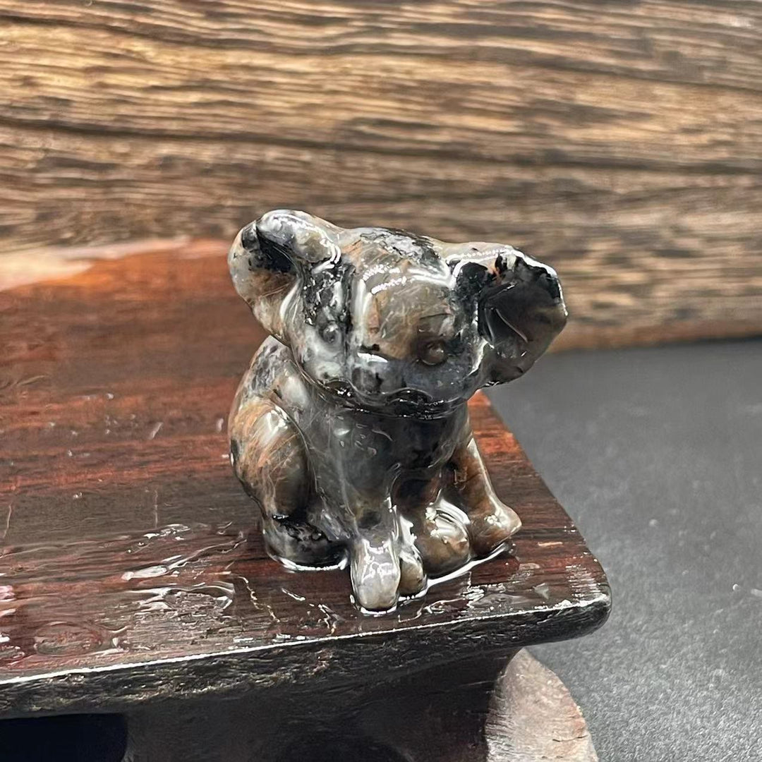 Olivenorma 1.2 Inches Carved Cute Koala Figurine Gemstone Decoration - Yooperlite - image 18
