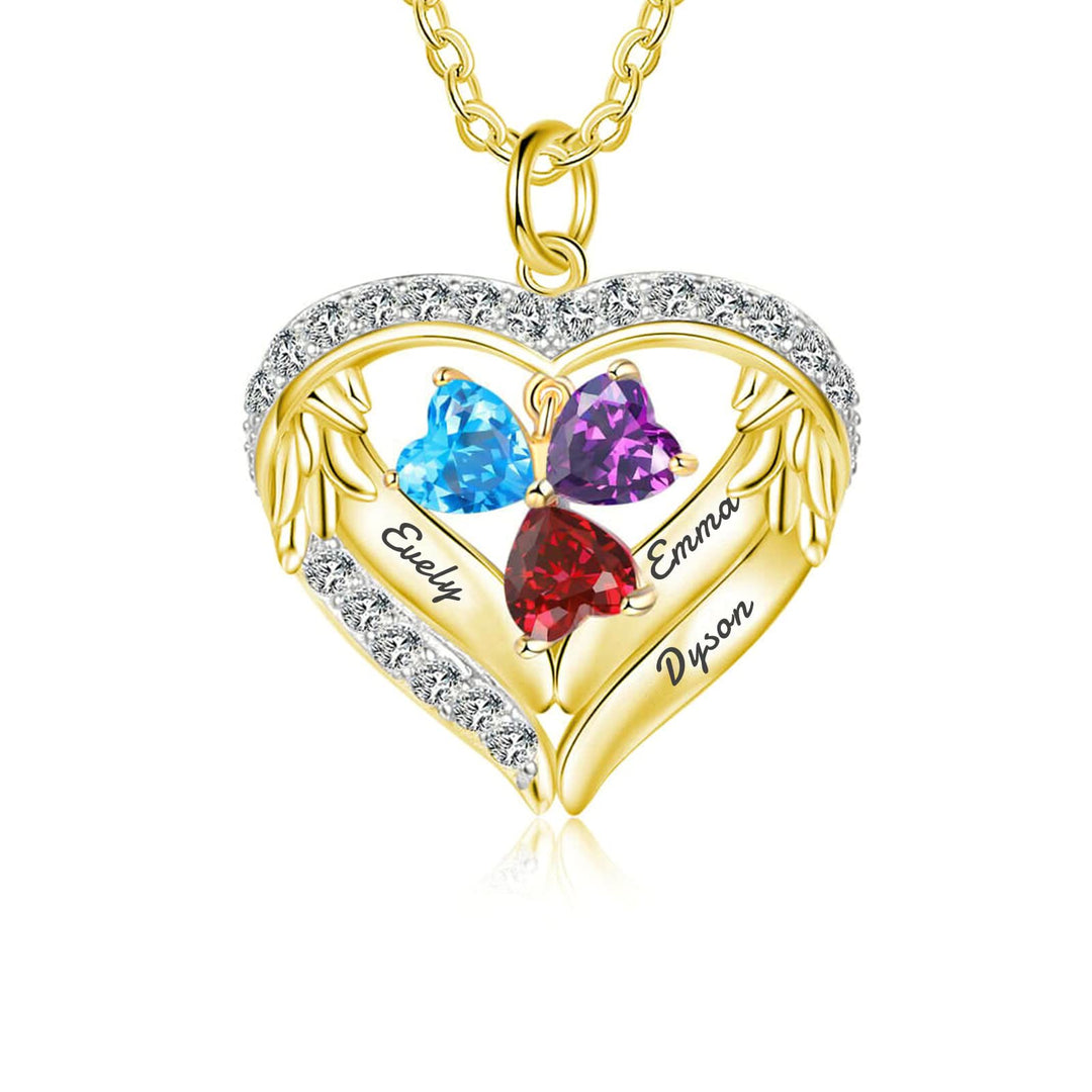 Olivenorma Personalized Birthstone Engraved Name Gift CZ Necklace - image 16