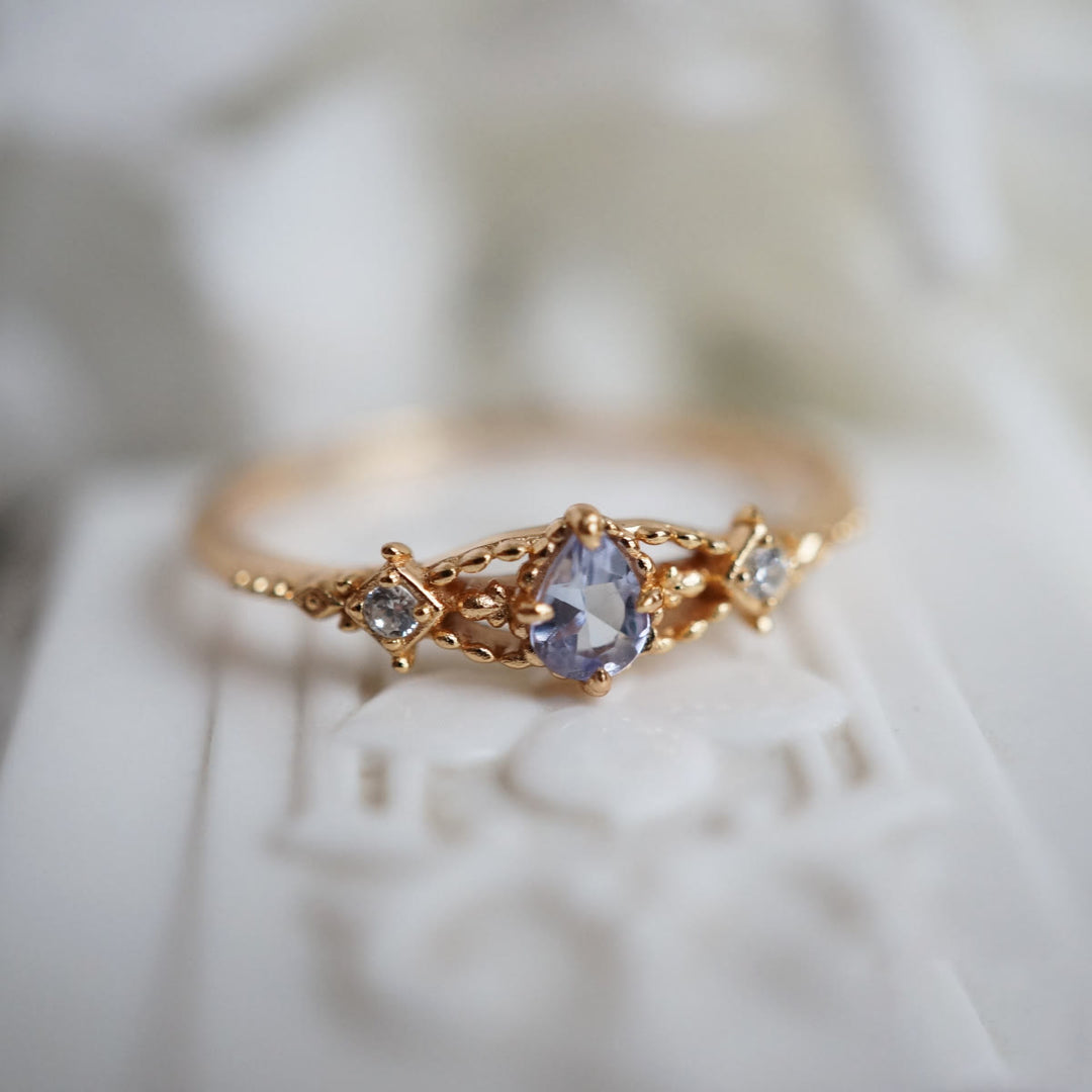 Olivenorma Natural Tanzanite Adjustable Ring - image 5