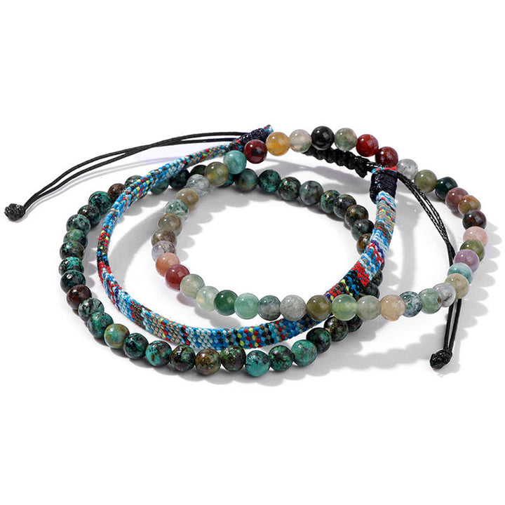 Olivenorma Bohemia Africa Turquoise Crystal Bracelet Set - India Agate - image 17