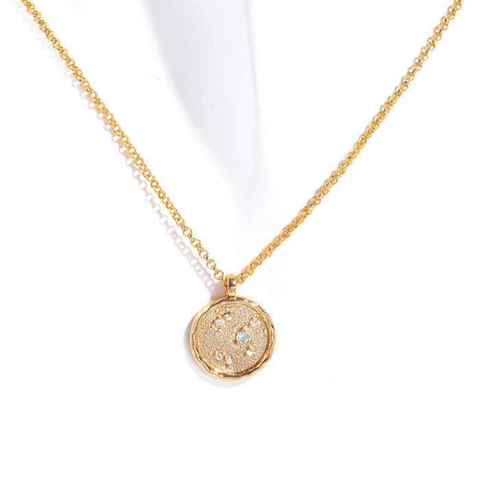 Olivenorma White Zircon Birthstone Zodiac Necklace - Sagittarius - image 10