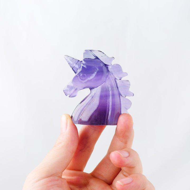 Olivenorma Natural Rainbow Fluorite Unicorn Gemstone Decoration - image 1