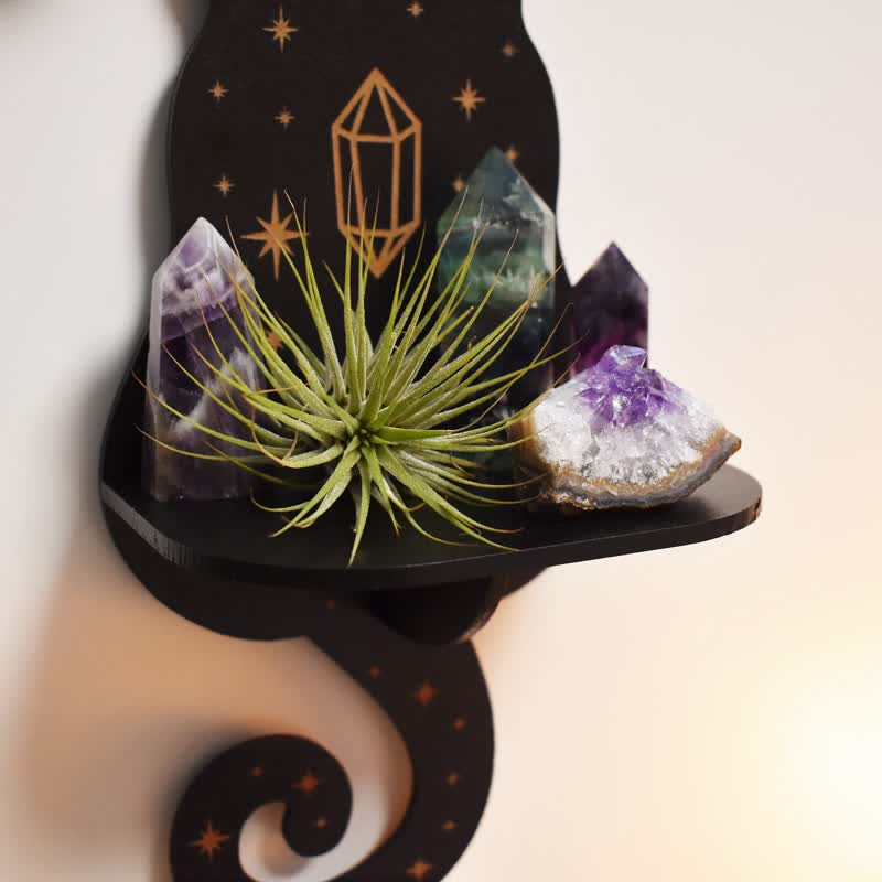 Olivenorma Celestial Cat Altar Crystal Shelf - image 3