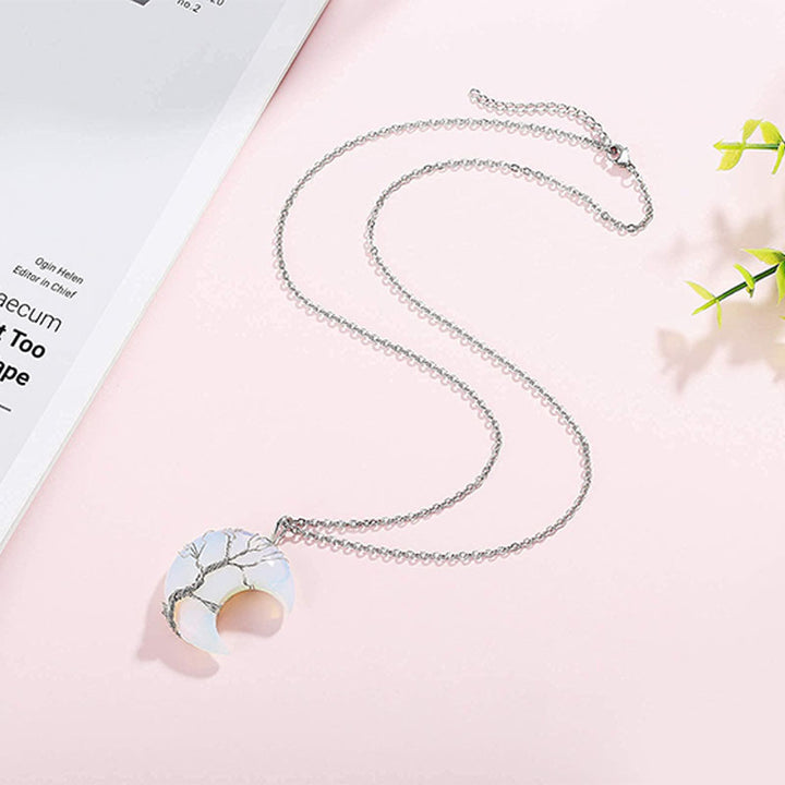 Olivenorma Natural Chakra Moon Necklace - image 19