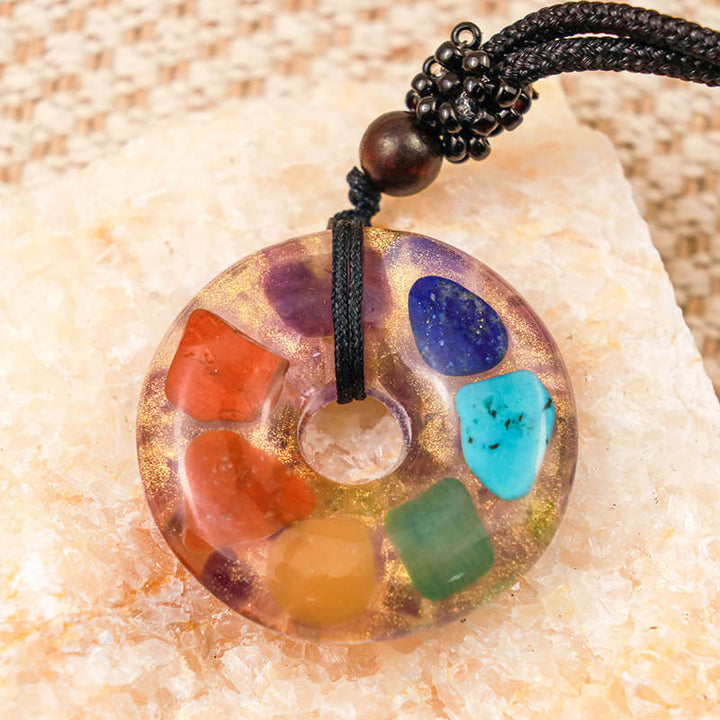 Natural Chakra Protection Orgone Pyramid - 7 Chakra - image 0