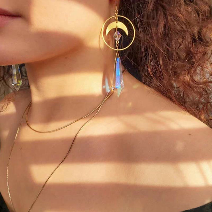Olivenorma Natural Crystal Bohemian Earrings - image 2