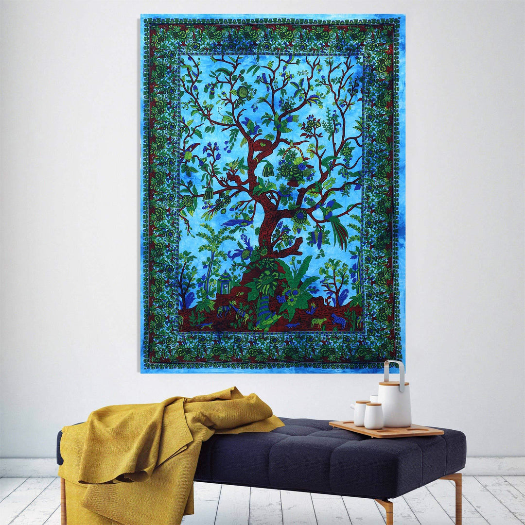 Olivenorma Green Tree Of Life Wall Hanging Psychedelic Tapestry - image 13