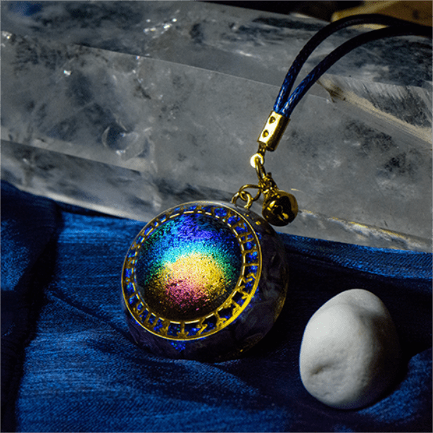 Olivenorma Chrono Ring Rainbow Tourmaline Star Pendant Orgone Necklace - image 1