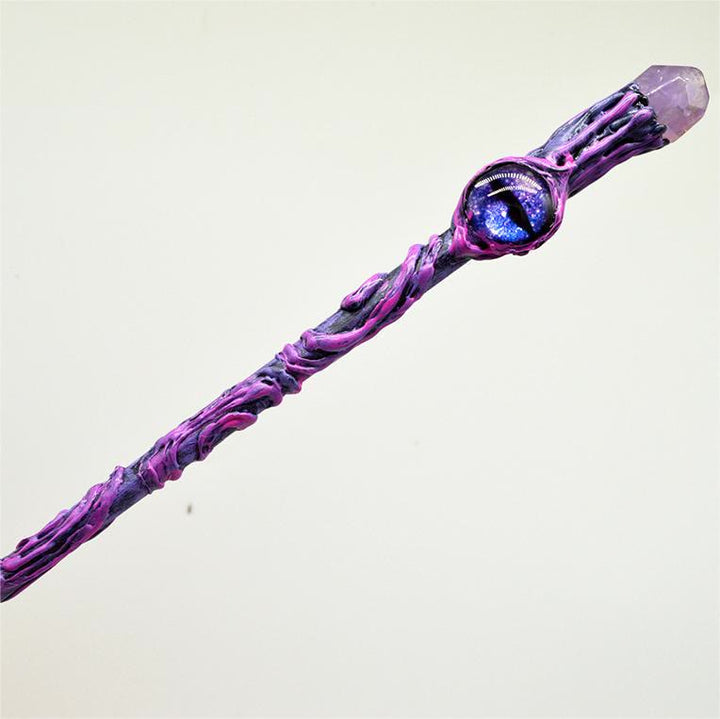 Olivenorma Evil Eye Witch Magic Stick Crystal Wands - Amethyst&Evil Eye - image 1