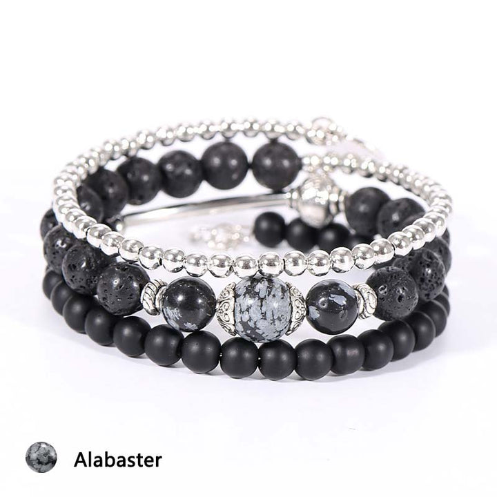 Natural Crystal Protection Stone Bracelet - Alabaster - image 11