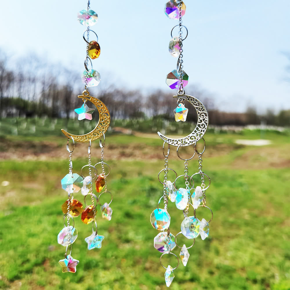 Olivenorma Moon Prism Crystal Suncatcher Wind Chime - image 9