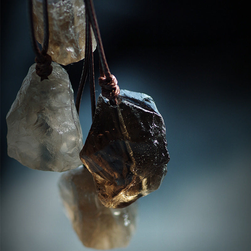 Olivenorma Smoky Quartz Wealth Gemstone Necklace - image 2