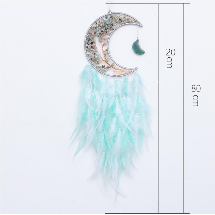 Olivenorma Natural Gravel Woven Tree of Life Moon Dream Catcher - image 50
