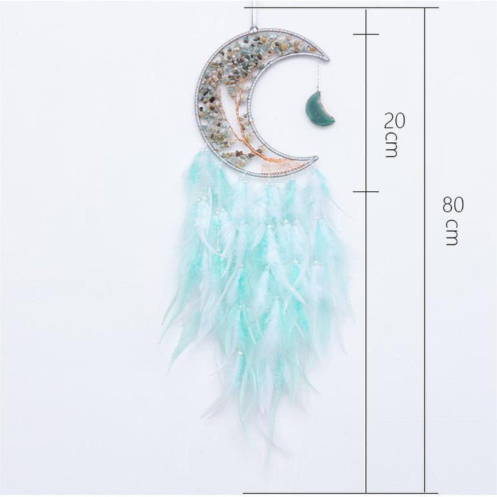 Olivenorma Natural Gravel Woven Tree of Life Moon Dream Catcher - image 50