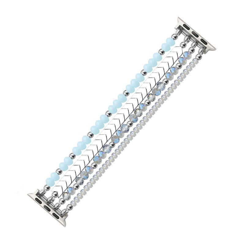Olivenorma Alloy Arrow Crystal Beaded Watch Strap Bracelet - image 15