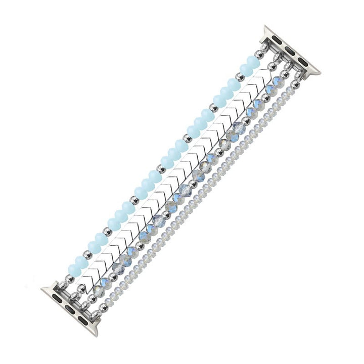 Olivenorma Alloy Arrow Crystal Beaded Watch Strap Bracelet - image 15