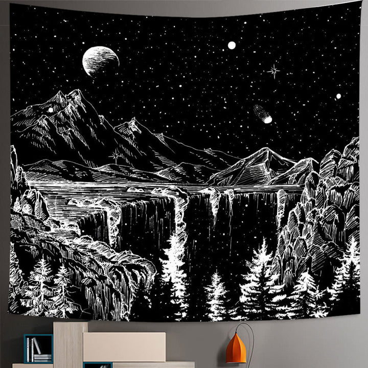 Olivenorma Seven Chakra Tree Of Life Boho Mandala Tapestry - Brushed Fabric - Moon Stars - 98.42"*70.86"(250*180cm) - image 4