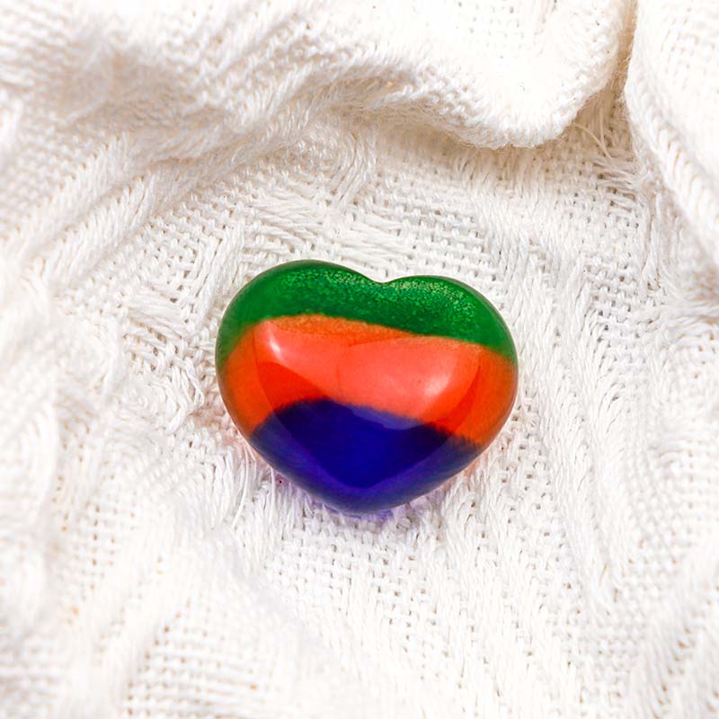 Olivenorma Cats Eye Stone Healing Crystal Heart - image 2