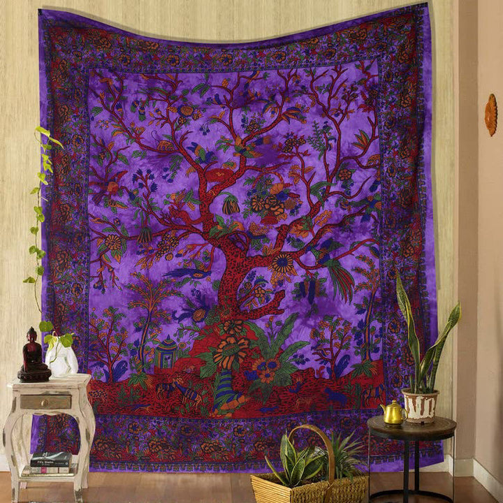 Olivenorma Green Tree Of Life Wall Hanging Psychedelic Tapestry - image 6
