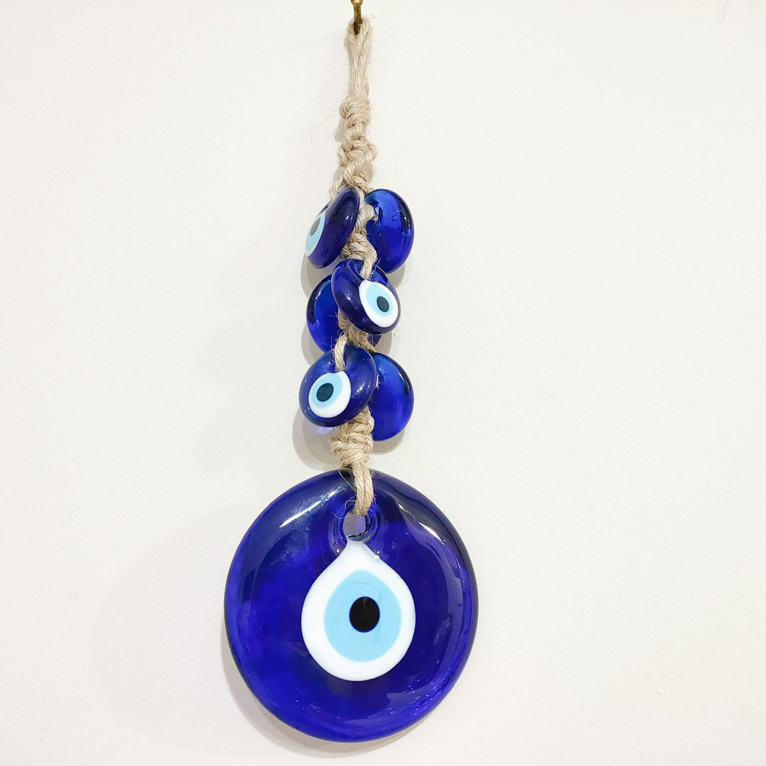 Olivenorma Evil Eye Glass Blue Wall Hanging Decoration Ornament - image 2