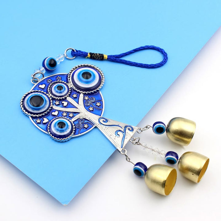 Olivenorma Blue Evil Eye Tree Of Life Windchime Wall Decor - Evil Eye - image 0