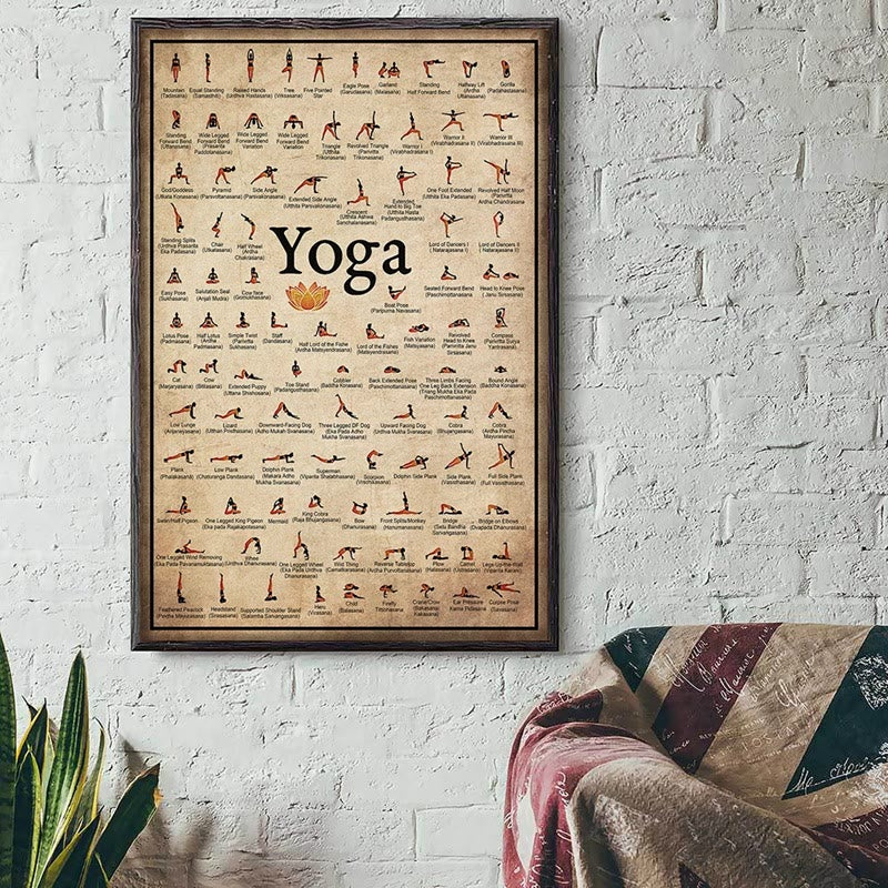 Olivenorma Gym Yoga Chart Pose Home Poster - image 5