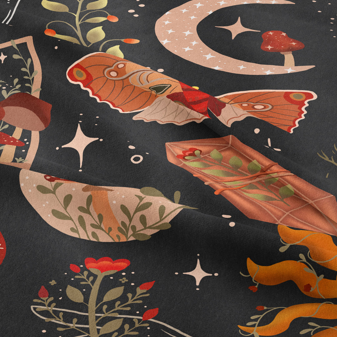 Olivenorma Butterfly Mushroom Sun Pattern Tapestry - image 6