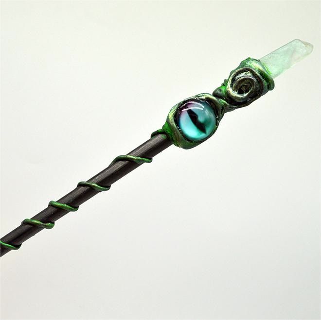 Olivenorma Evil Eye Witch Magic Stick Crystal Wands - Peridot&Evil Eye - image 5