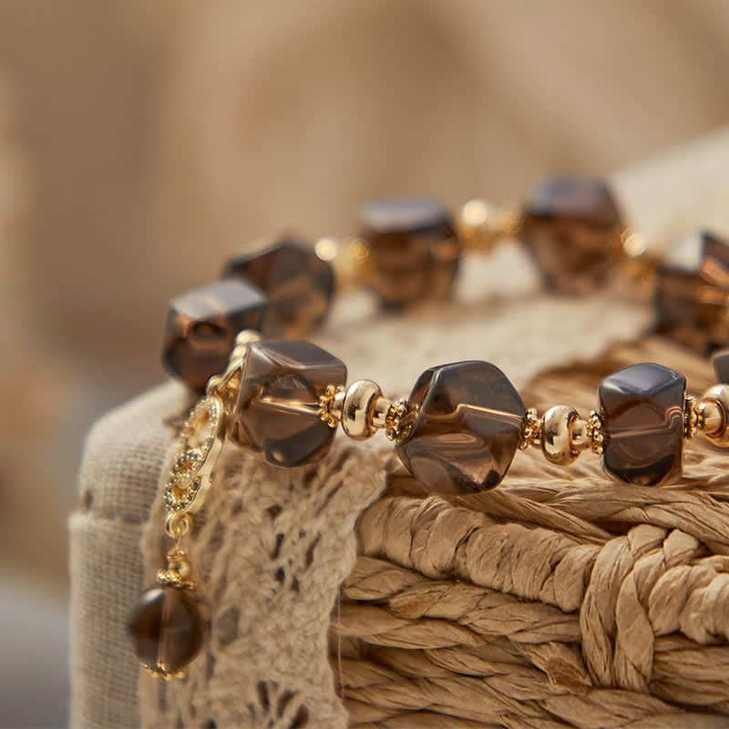 Smoky Quartz Cleaning Gemstone Bracelet - image 3