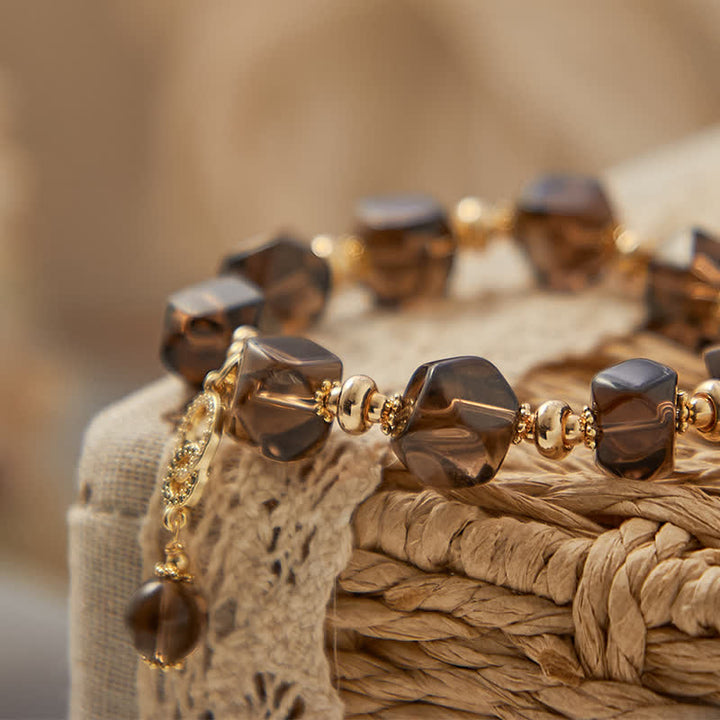 Smoky Quartz Cleaning Gemstone Bracelet - image 3