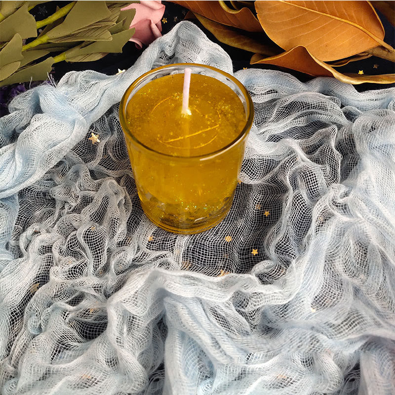 Olivenorma Wish Prayer Ceremony Glass Candle - Yellow - image 4
