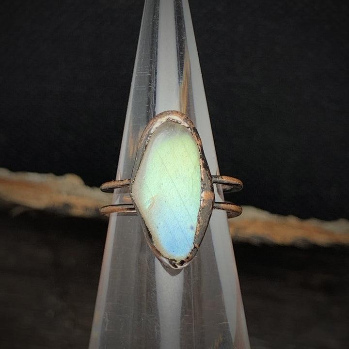 Olivenorma Natural Irregular Raw Stone Twelve Birthstone Adjustable Ring - image 40
