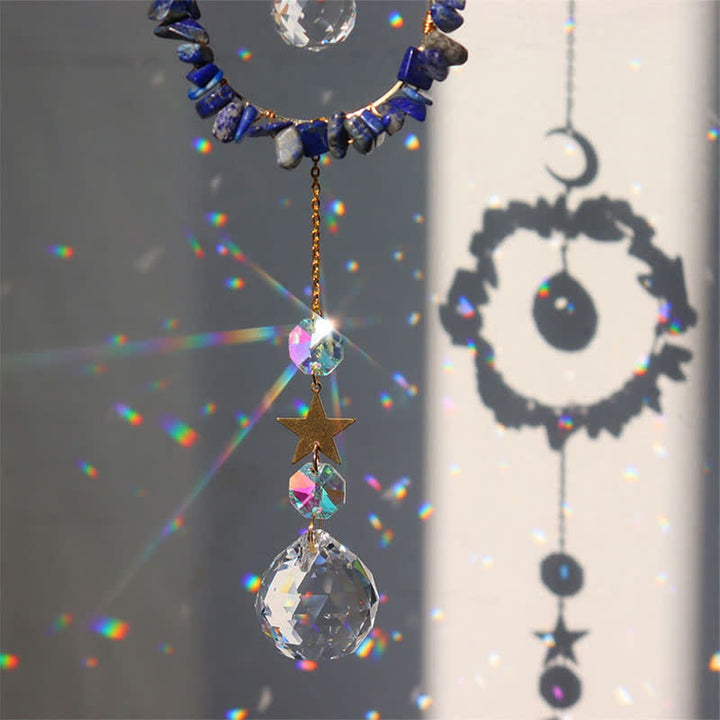 Olivenorma Crystal Circle Moon Healing Suncatcher - image 22