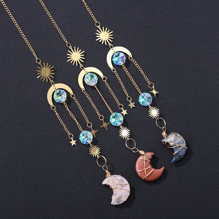 Sun And Moon Crystal Handmade Gemstone Ornament - image 18