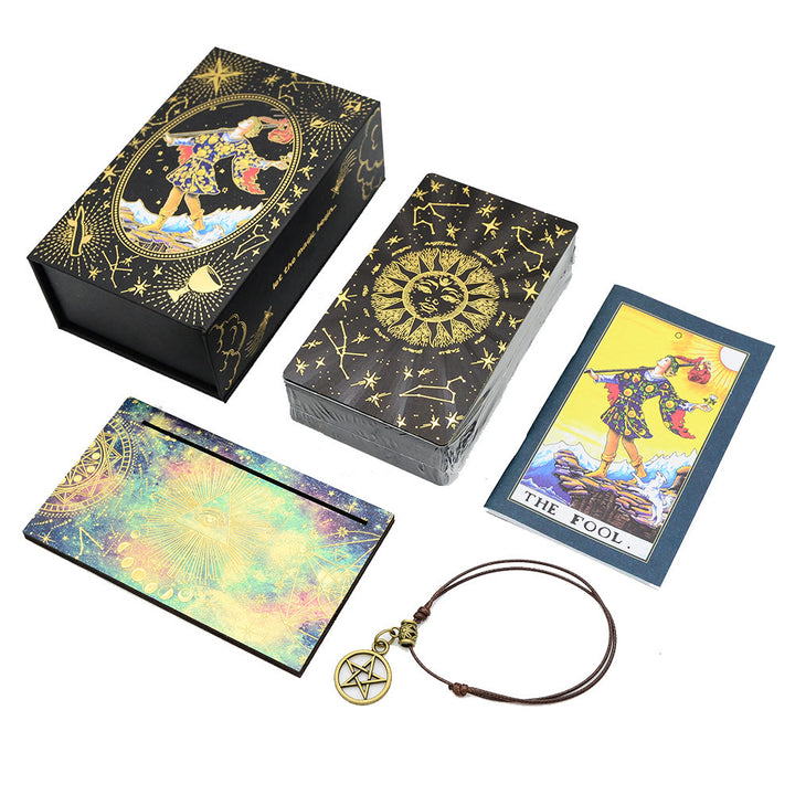 Olivenorma Black Gold Waite Foil Golden Tarot Deck Cards - Black Gold Waite Tarot Cards - image 0