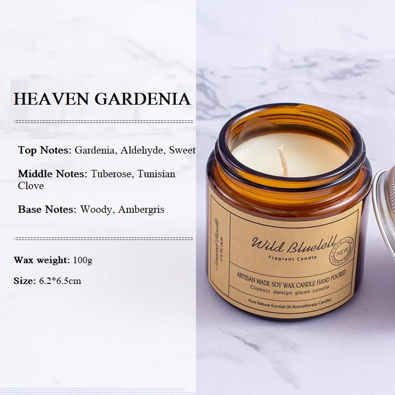Olivenorma Smokeless Scented Home Glass Cups Candle - HEAVEN GARDENIA - 200g - image 10