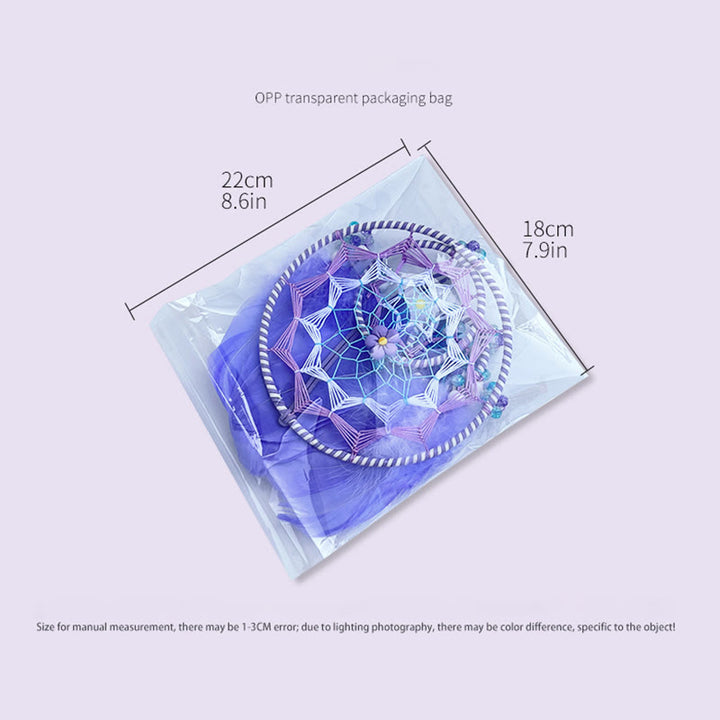 Olivenorma Acrylic Beads Blue Purple Feather Dream Catcher - image 5
