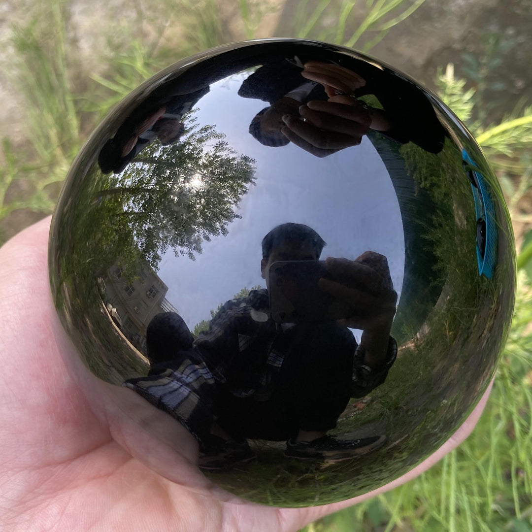 Olivenorma Obsidian Crystal Sphere Decoration - image 7