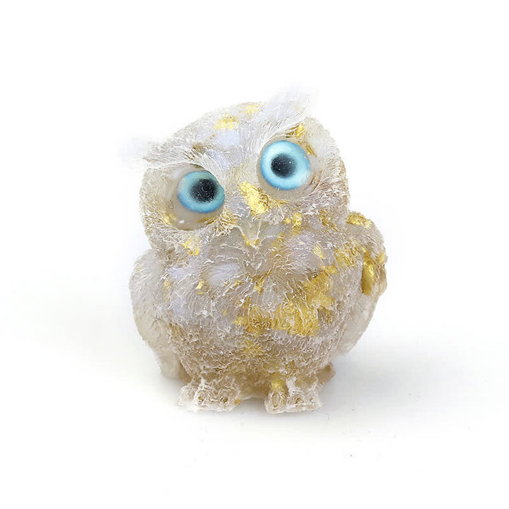 Olivenorma Natural Crystal Owl Gemstone Decoration - Opal - 2.28''(L) * 1.89''(W) * 1.53''(H) - image 20