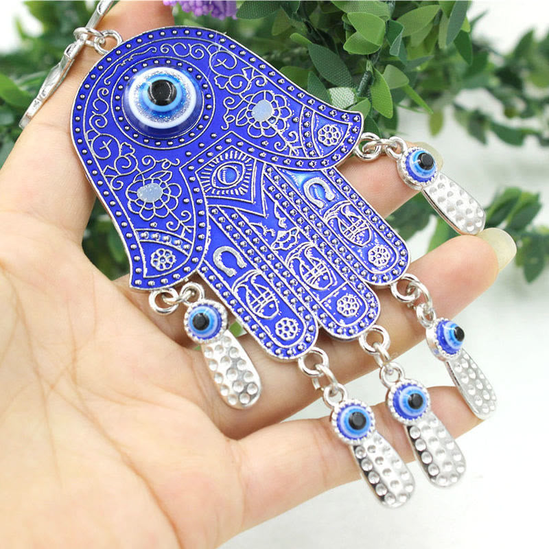 Olivenorma Blue Evil Eye Hamsa Ornament Wall Decor - image 1