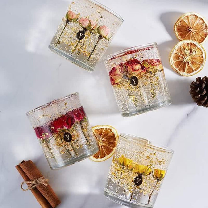 Olivenorma Romantic Real Flower Aromatherapy Candle - image 9