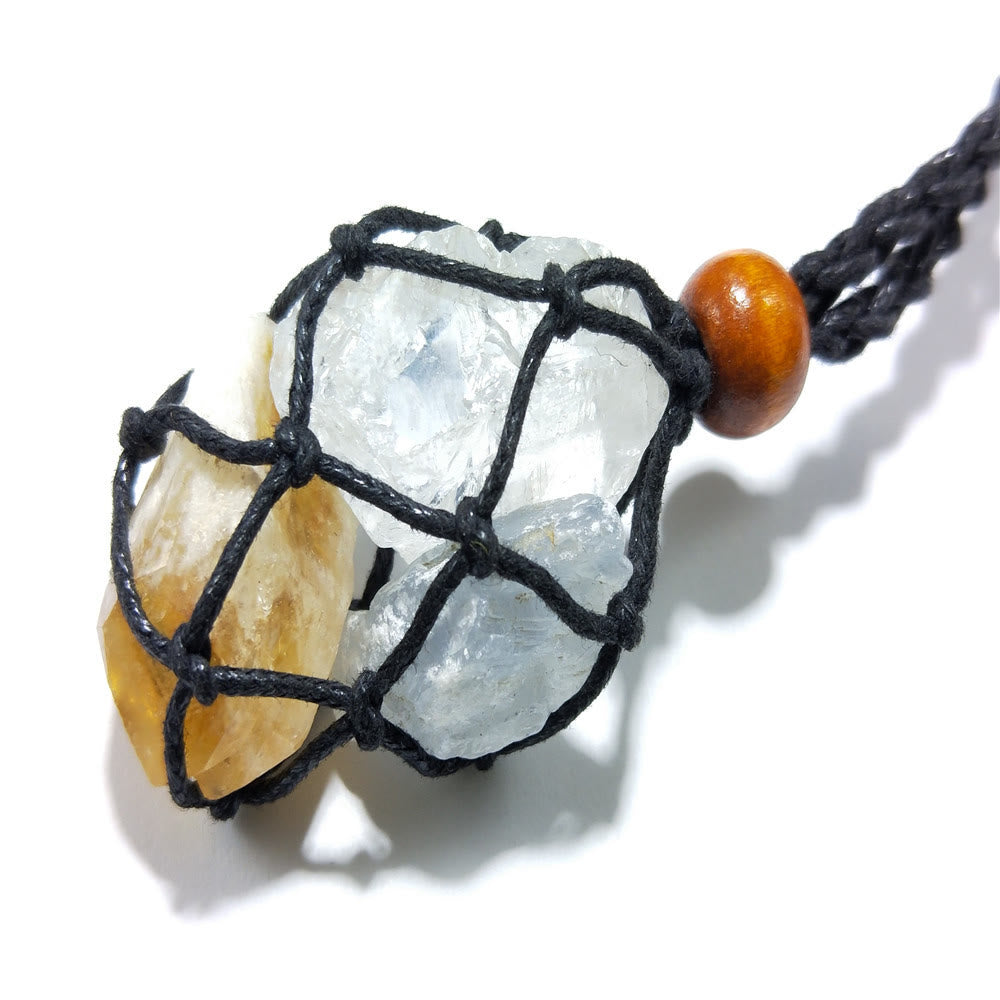 Olivenorma Handwoven Extra Large 5.5cm Adjustable Necklace Mesh Bag - image 11