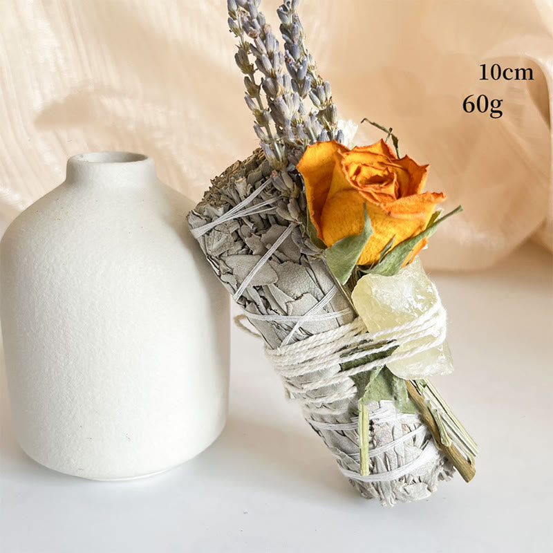Olivenorma Natural Crystal California Aromatherapy Sage - White Sage & Yellow Rose & Citrine - image 3