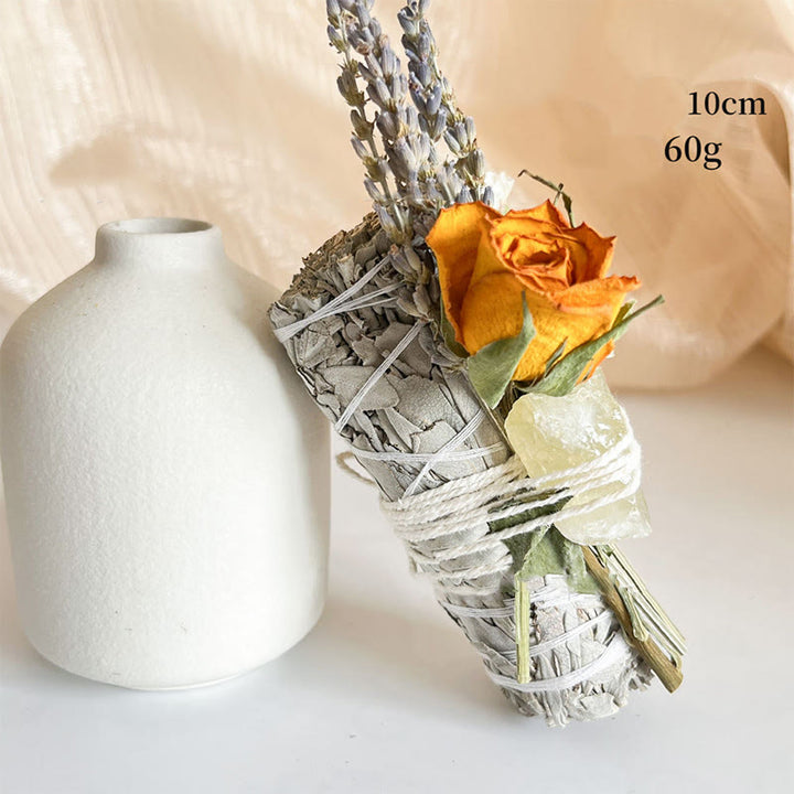 Olivenorma Natural Crystal California Aromatherapy Sage - White Sage & Yellow Rose & Citrine - image 3