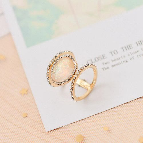 Olivenorma Irregular Moonstone Ring - image 6