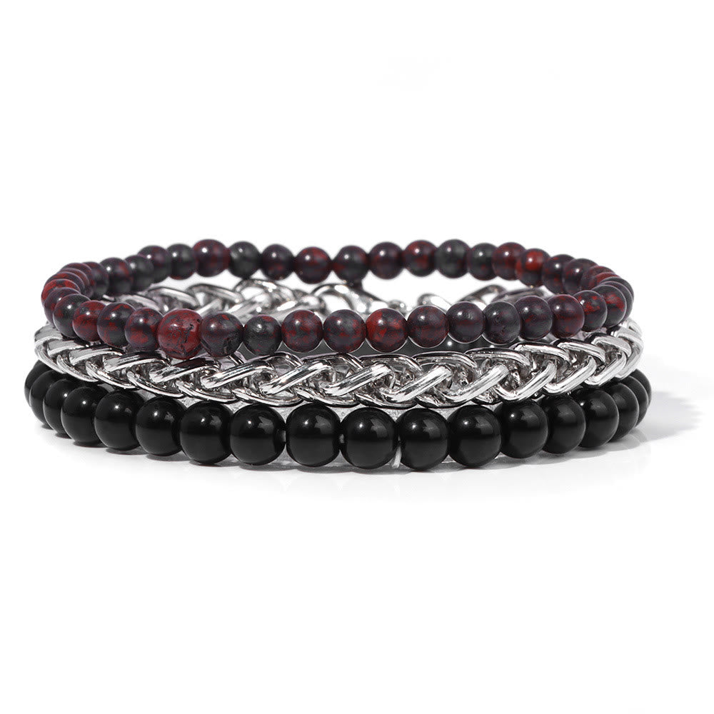 Olivenorma "Peace And Calm" Heliotrope Bracelet Set - Heliotrope - image 0