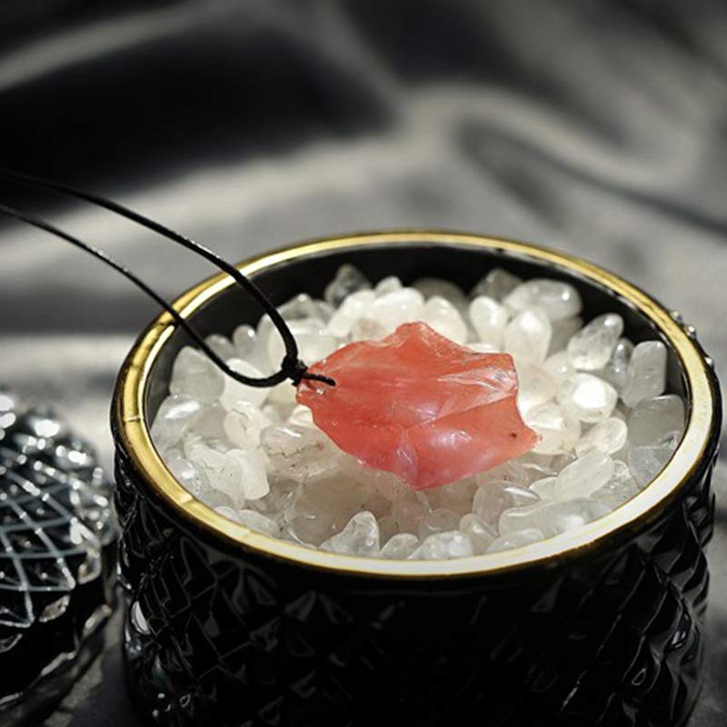 Red Quartz Grounding & Balancing Gemstone Neclace - image 5