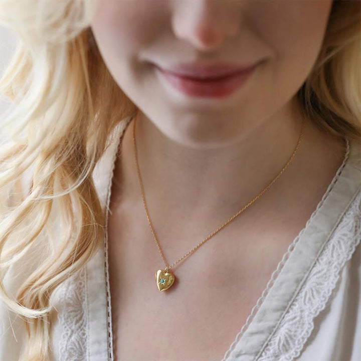 Olivenorma "Shine in My Heart"-Birthstone Heart Album Gift Card  Necklace - image 42